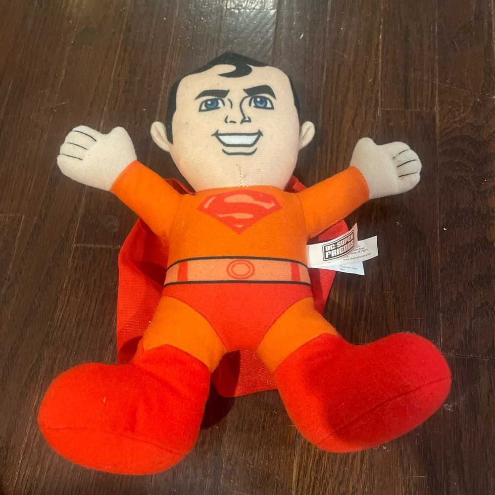 Super Friends Superman Orange Cape Hero Plush Doll DC Friends Toy Factory